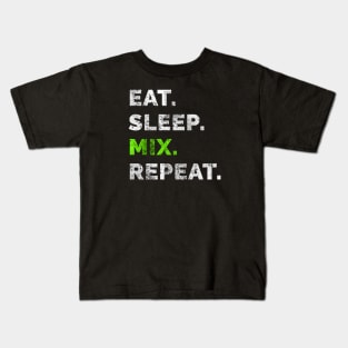 Eat sleep remix repeat 3 Kids T-Shirt